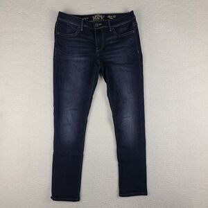 Buckle Dark Blue Skinny Jeans